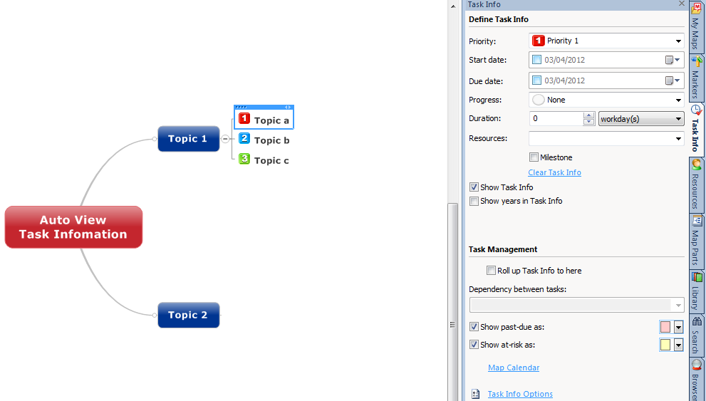 Auto View Task Information Auto View Task Information