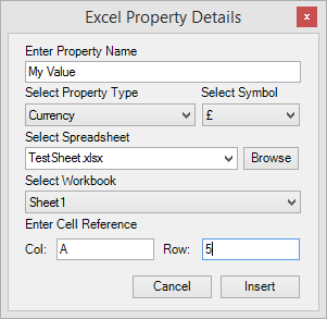 Excel Properties
